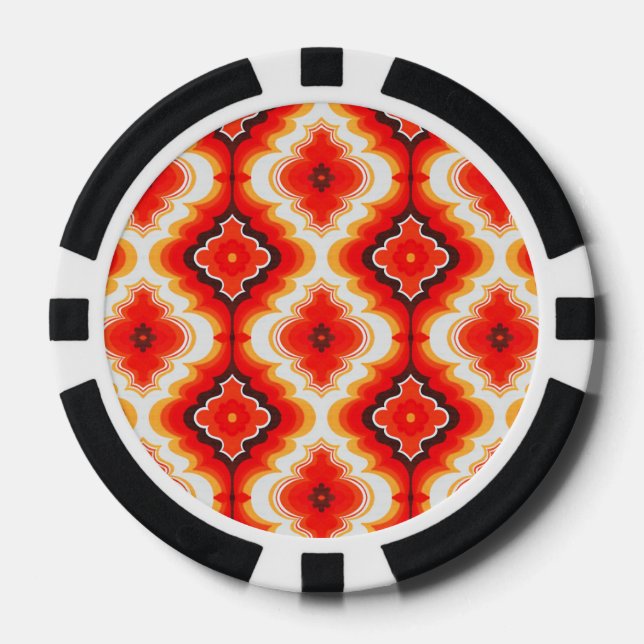 Falln Psychedelic Sunset Poker Chips (Front)
