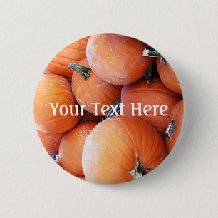 Falln Pumpkin Pile 6 Cm Round Badge