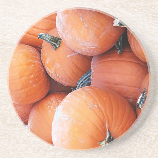 Falln Pumpkin Pile Coaster (Front)