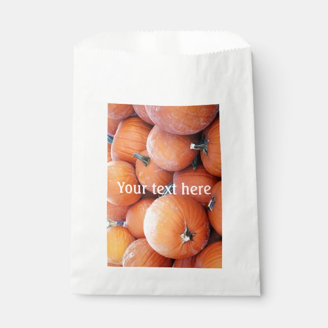 Falln Pumpkin Pile Favour Bag (Front)