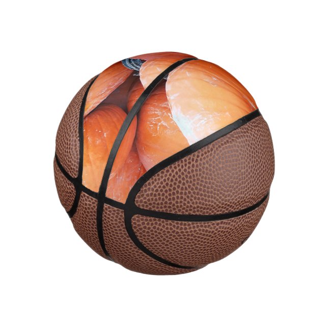 Falln Pumpkin Pile Mini Basketball (Angled)