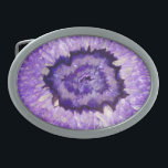 Falln Purple Agate Geode Belt Buckle<br><div class="desc">A beautiful purple agate geode.

Click ‘Customise’ to add your own personalised text!</div>