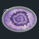 Falln Purple Agate Geode Belt Buckle<br><div class="desc">A beautiful purple agate geode.

Click ‘Customise’ to add your own personalised text!</div>