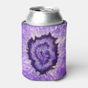 Falln Purple Agate Geode Can Cooler