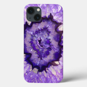 Falln Purple Agate Geode iPhone 13 Case