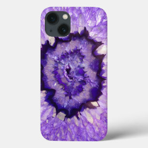 Falln Purple Agate Geode iPhone 13 Case