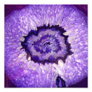 Falln Purple Agate Geode Photo Print