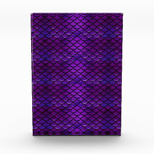 Falln Purple And Blue Mermaid Scales Photo Block