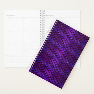 Falln Purple And Blue Mermaid Scales Planner