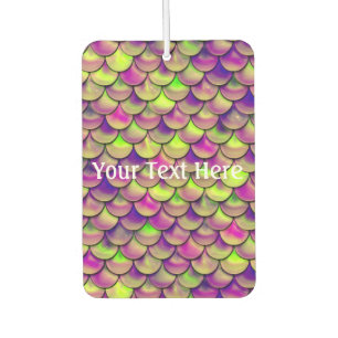 Falln Purple and Green Scales Car Air Freshener