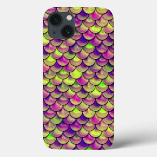 Falln Purple and Green Scales iPhone 13 Case