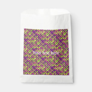 Falln Purple and Green Scales Favour Bag