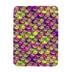 Falln Purple and Green Scales Magnet
