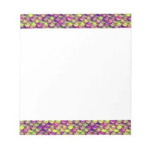 Falln Purple and Green Scales Notepad