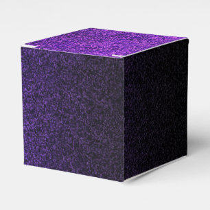 Falln Purple & Black Glitter Gradient Favour Box