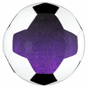 Falln Purple & Black Glitter Gradient Soccer Ball