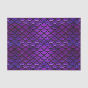 Falln Purple & Blue Mermaid Scales Tissue Paper