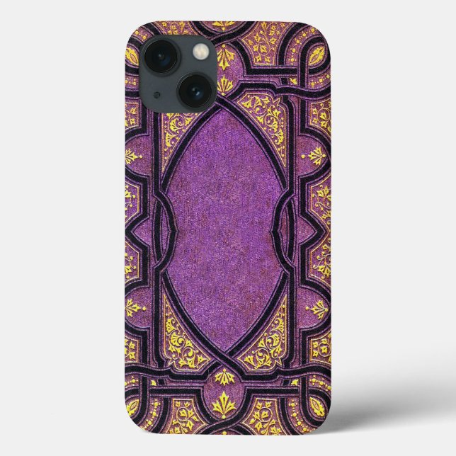 Falln Purple & Gold Vines Book Cover (Back)