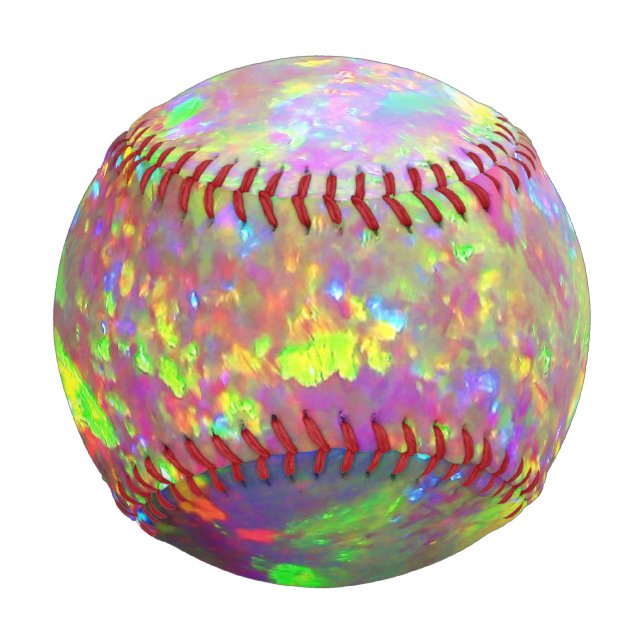 Falln Rainbow Brazilian Opal Baseball (Front)