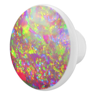 Falln Rainbow Brazilian Opal Ceramic Knob