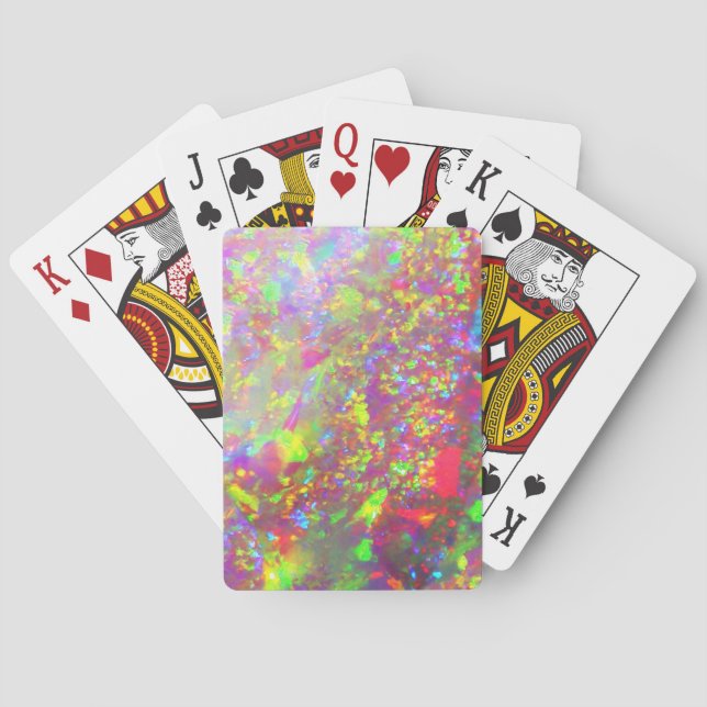 Falln Rainbow Brazilian Opal Playing Cards (Back)