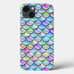 Falln Rainbow Bubble Mermaid Scales iPhone 13 Case