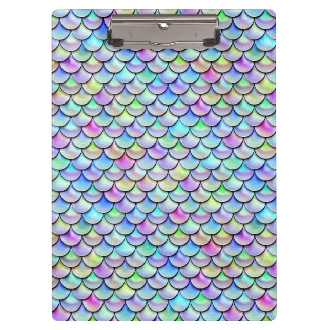 Falln Rainbow Bubble Mermaid Scales Clipboard (Front)