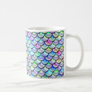 Falln Rainbow Bubble Mermaid Scales Coffee Mug
