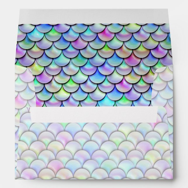 Falln Rainbow Bubble Mermaid Scales Envelopes (Back (Bottom))