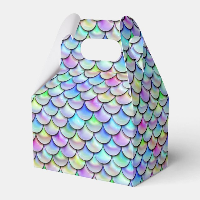 Falln Rainbow Bubble Mermaid Scales Favour Box (Front Side)