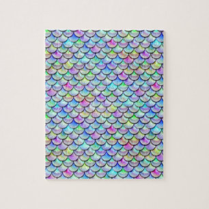 Falln Rainbow Bubble Mermaid Scales Jigsaw Puzzle
