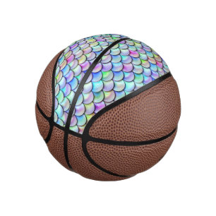 Falln Rainbow Bubble Mermaid Scales Mini Basketball