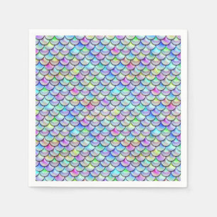 Falln Rainbow Bubble Mermaid Scales Napkin