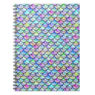 Falln Rainbow Bubble Mermaid Scales Notebook