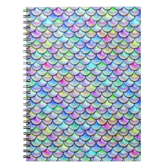 Falln Rainbow Bubble Mermaid Scales Notebook (Front)