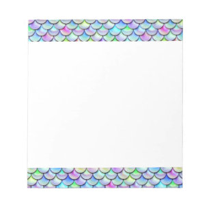 Falln Rainbow Bubble Mermaid Scales Notepad