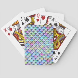 Falln Rainbow Bubble Mermaid Scales Playing Cards