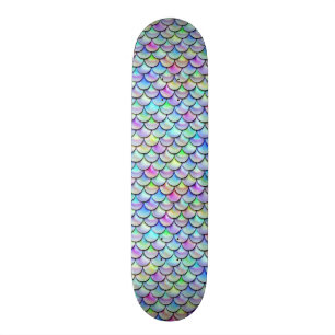 Falln Rainbow Bubble Mermaid Scales Skateboard