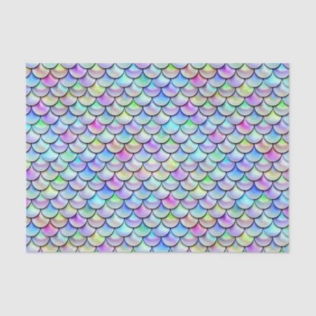 Falln Rainbow Bubble Mermaid Scales Tissue Paper (Front)