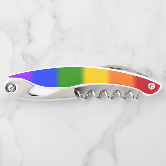Falln Rainbow Gay Pride Flag Corkscrew (Front)