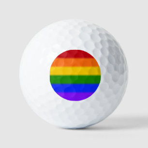 Falln Rainbow Gay Pride Flag Golf Balls