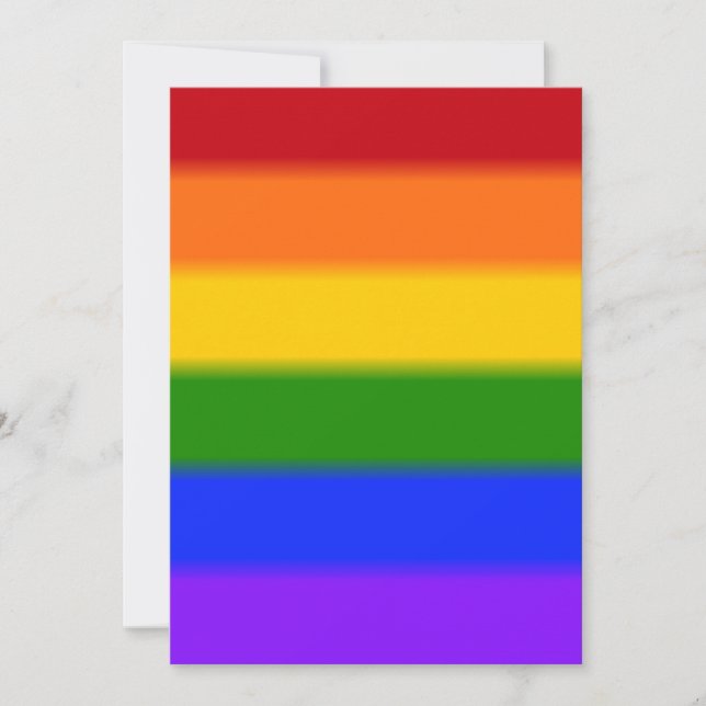 Falln Rainbow Gay Pride Flag Invitation (Front)