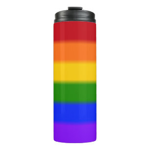 Falln Rainbow Gay Pride Flag Thermal Tumbler