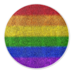 Falln Rainbow Glitter Gradient Ceramic Knob