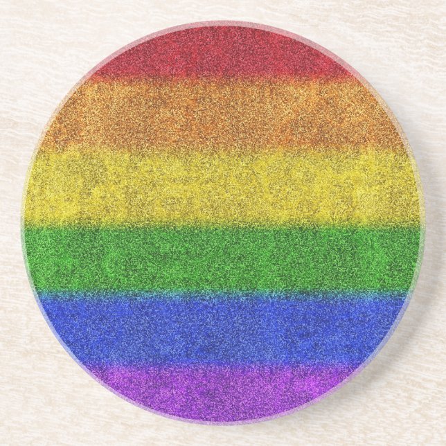 Falln Rainbow Glitter Gradient Coaster (Front)