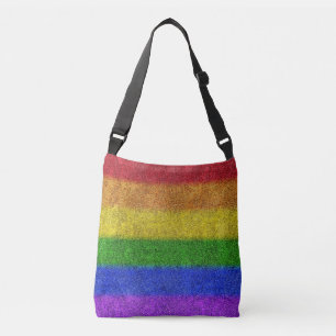 Falln Rainbow Glitter Gradient Crossbody Bag