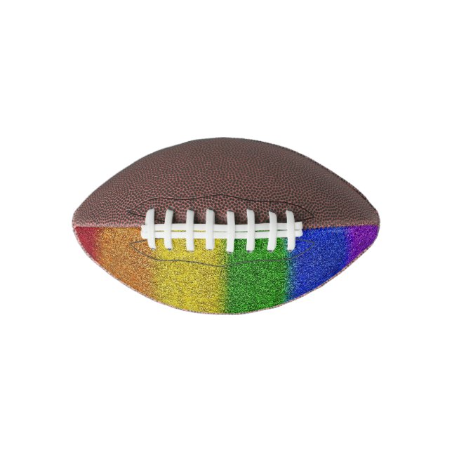 Falln Rainbow Glitter Gradient Football (Front)