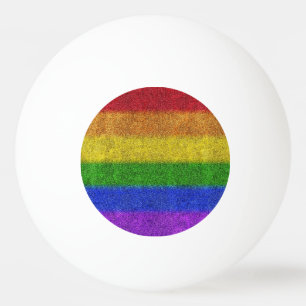 Falln Rainbow Glitter Gradient Ping Pong Ball