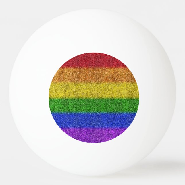 Falln Rainbow Glitter Gradient Ping Pong Ball (Front)