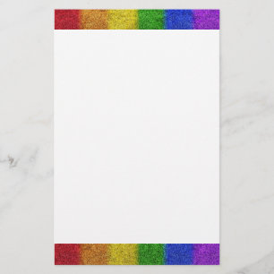Falln Rainbow Glitter Gradient Stationery
